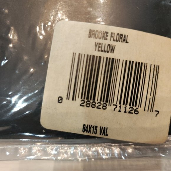 NEW Vintage Ralph Lauren Sophie Brooke 84" Valance Yellow Floral Cottage Flower - Picture 10 of 10